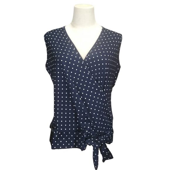 Perseption Concepts Polka Dot Top NWT - Picture 1 of 7